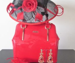 ladies red accessories